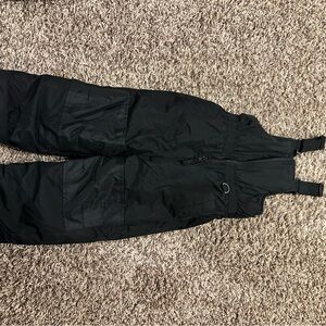 Black Snow Bib Overalls